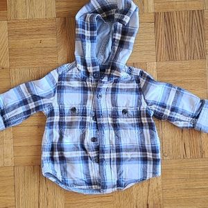 Baby gap 6-12 month plaid long sleeve shirt